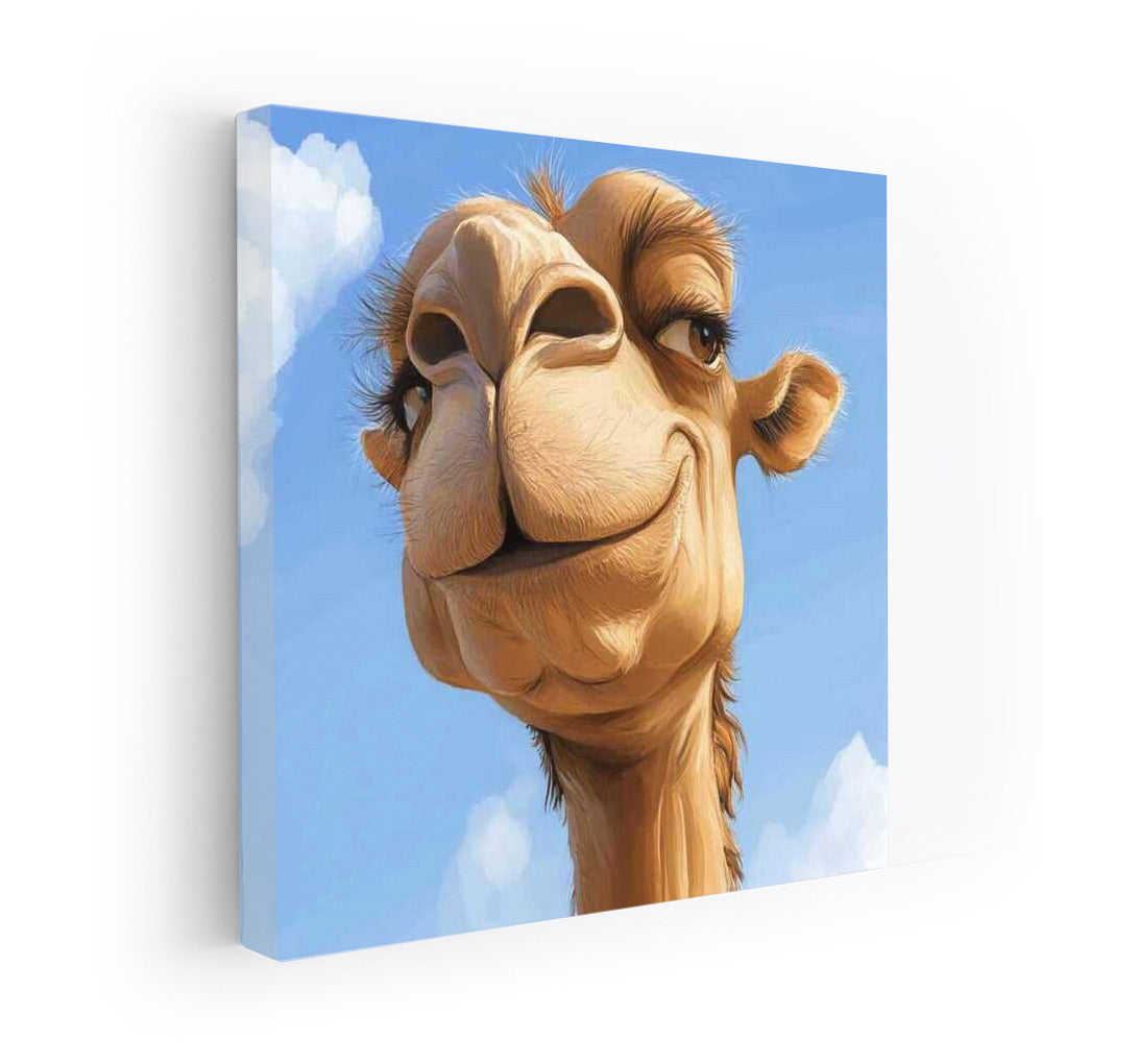 Funny Camel: Cartoon Style Caricature Charm