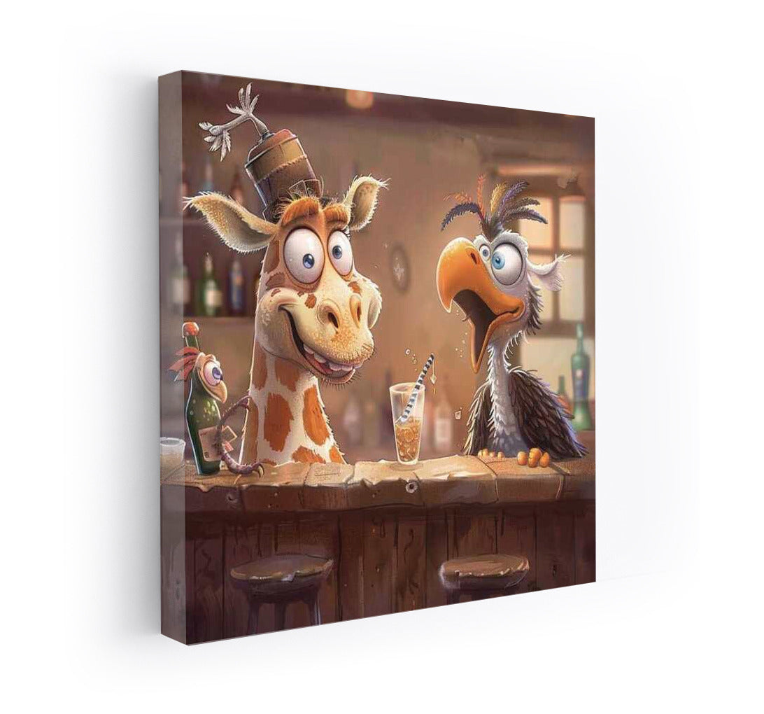 Funny Bar Dialogue: Giraffe and Pelican