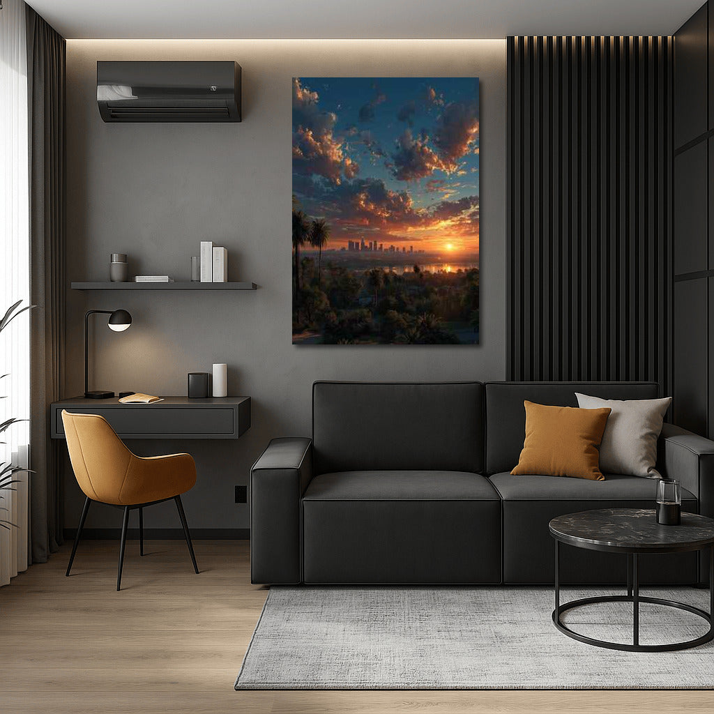 Sunset Symphony: Los Angeles Skyline