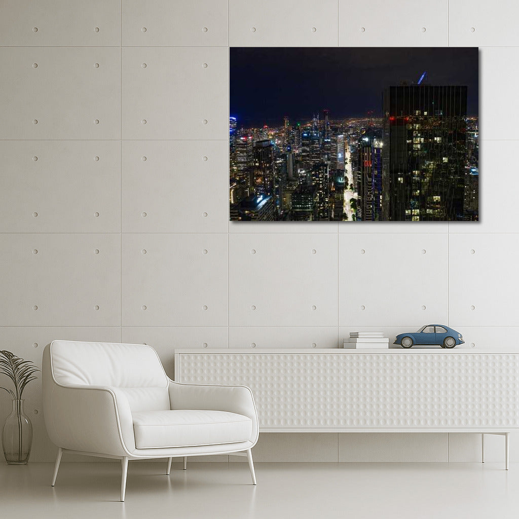 Melbourne Night Lights: Cityscape