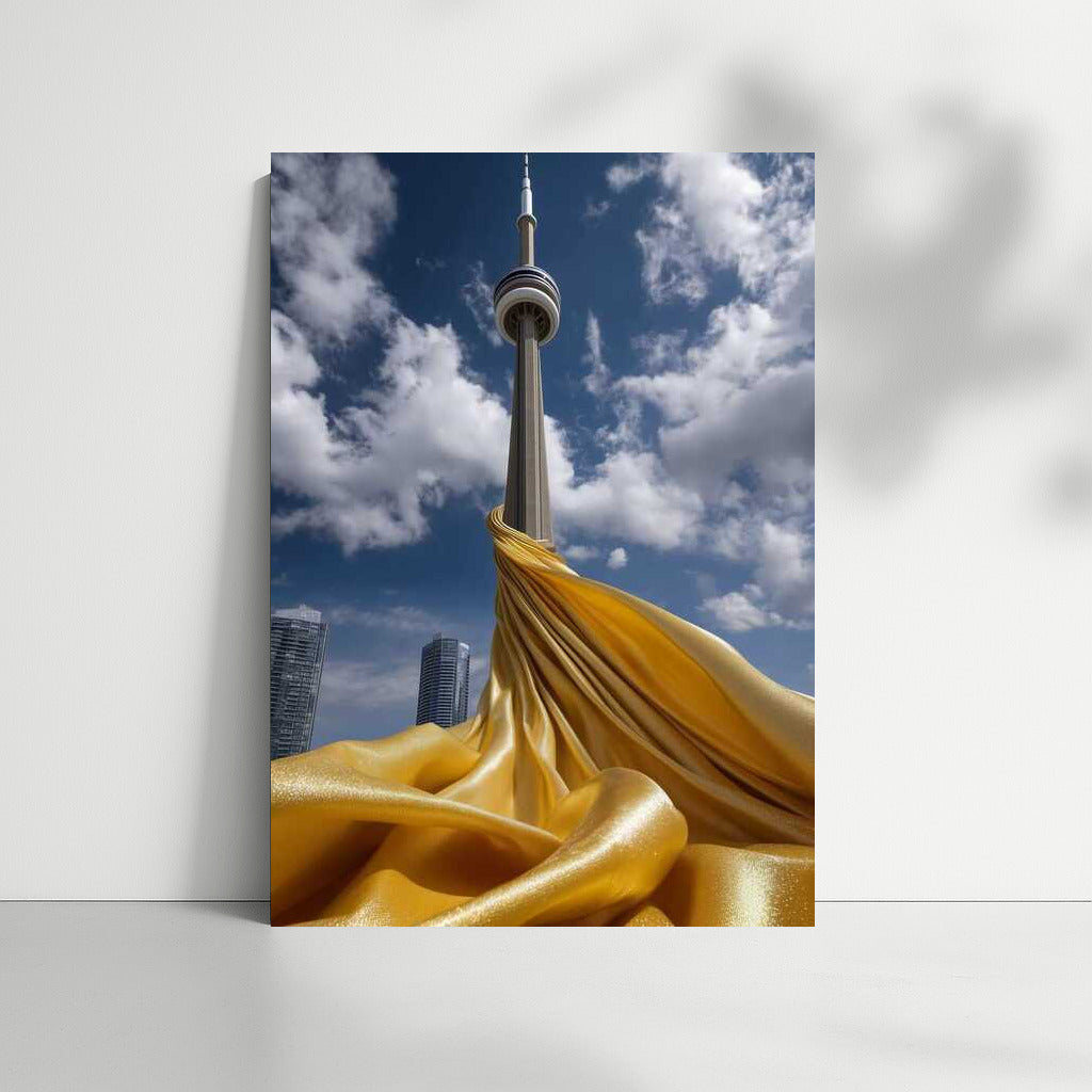 Golden Clouds Over Toronto: The Majesty of Cityscapes Skylines, Canada