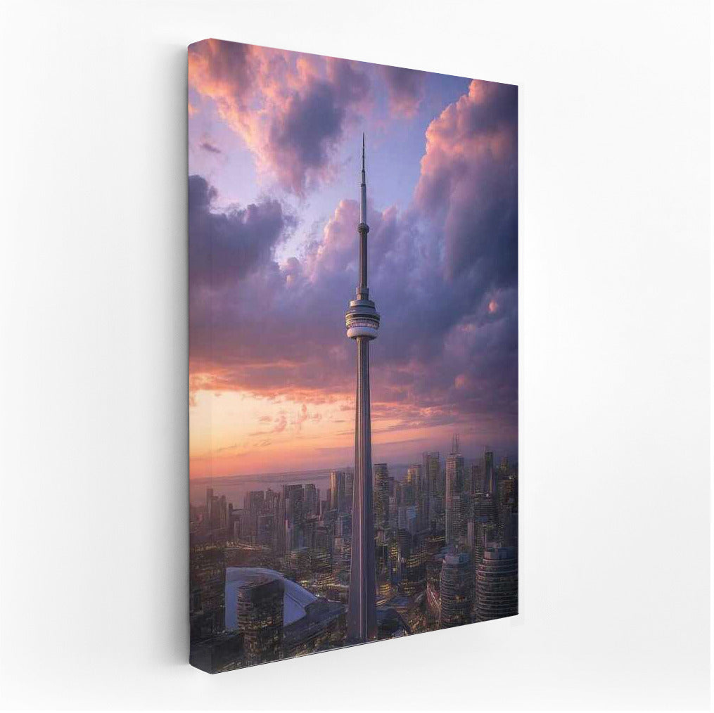 Sunset Glow: Toronto Cityscape