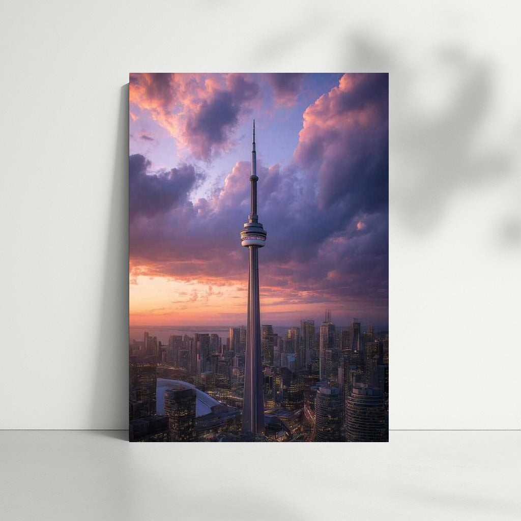 Sunset Glow: Toronto Cityscape