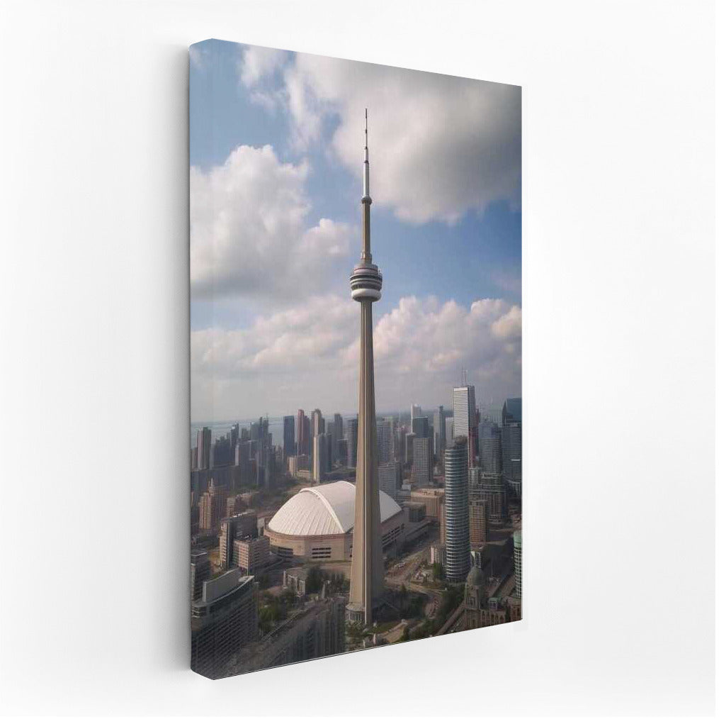 Toronto in Silhouette: Grace CN Tower and City Line