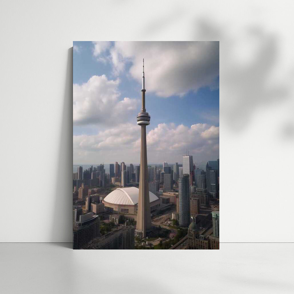 Toronto in Silhouette: Grace CN Tower and City Line