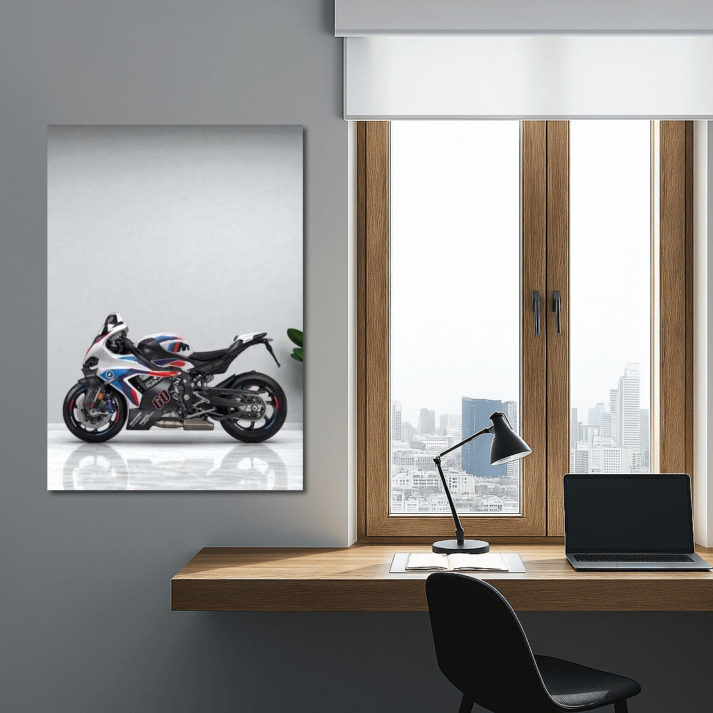 BMW M 1000 RR: Aesthetics of Speed on a Minimalistic Background
