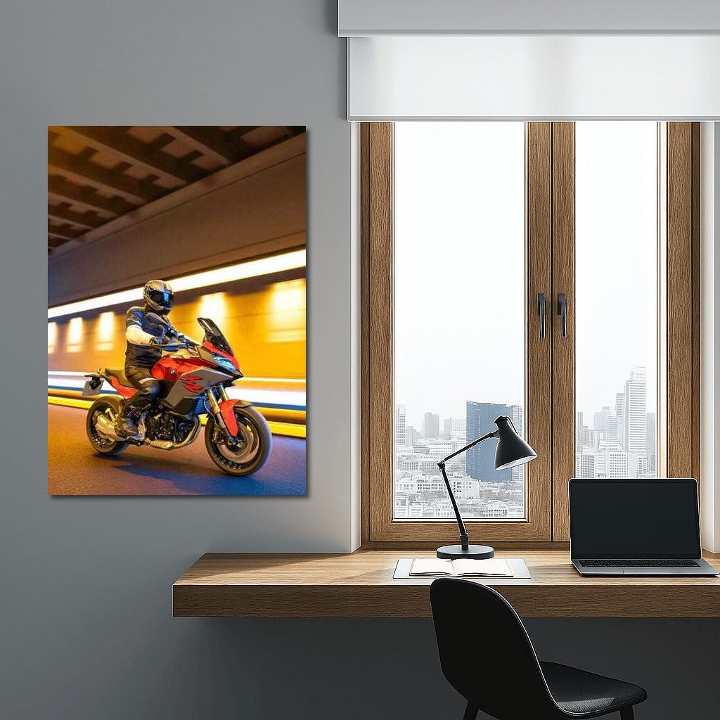 Speed and style: BMW F 900 XR in the tunnel