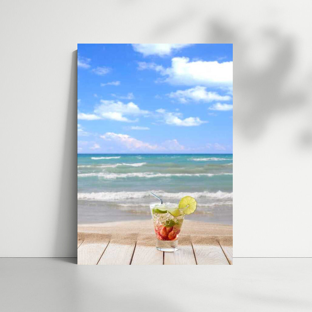 Summer Breeze: A Refreshing Drink on the Seashore
