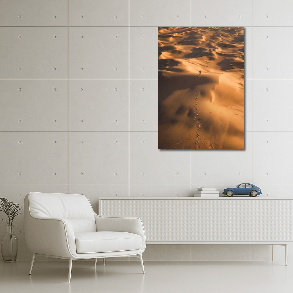 Traces of the Traveler: Sandy Expanses of the Desert