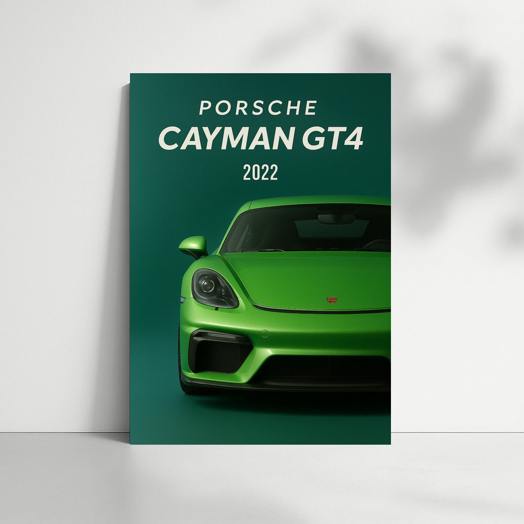 Energy of Speed: Porsche Cayman GT4 on Your Walls