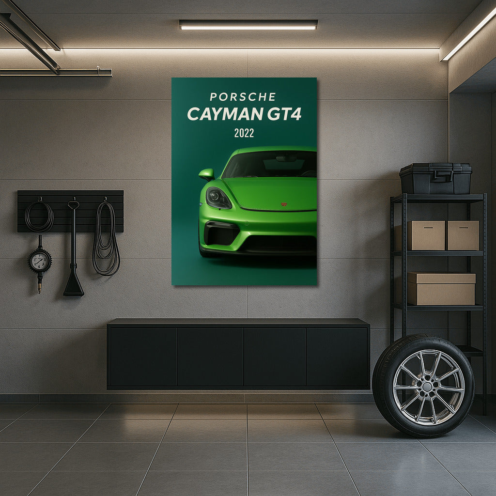 Energy of Speed: Porsche Cayman GT4 on Your Walls