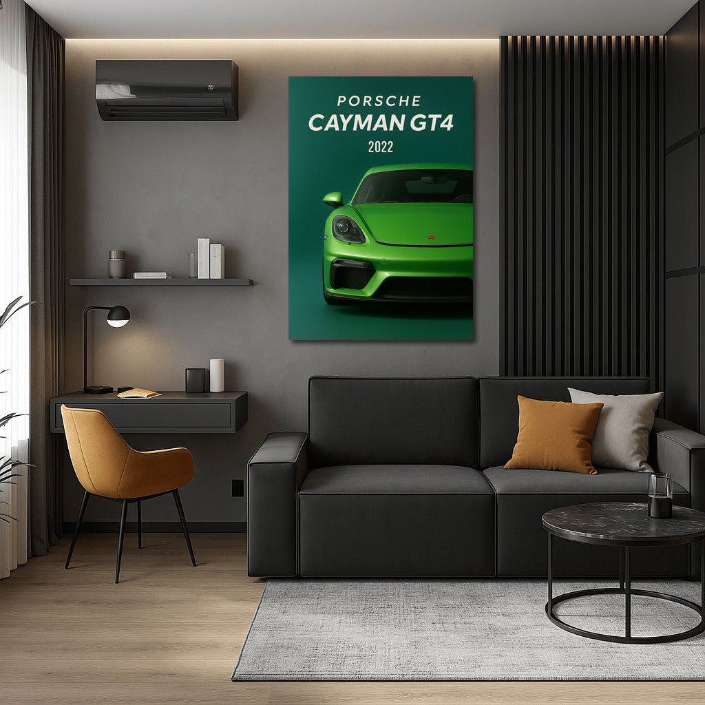 Energy of Speed: Porsche Cayman GT4 on Your Walls