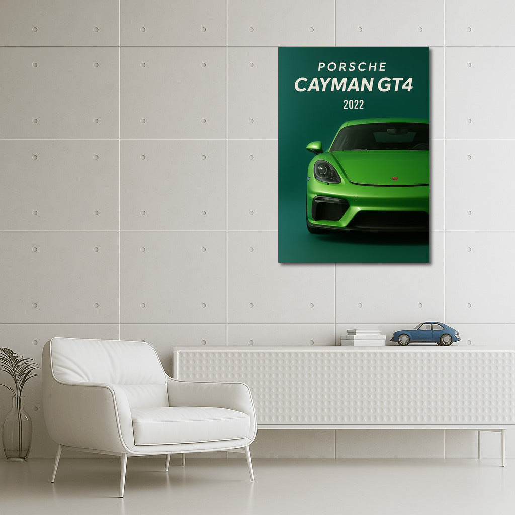 Energy of Speed: Porsche Cayman GT4 on Your Walls