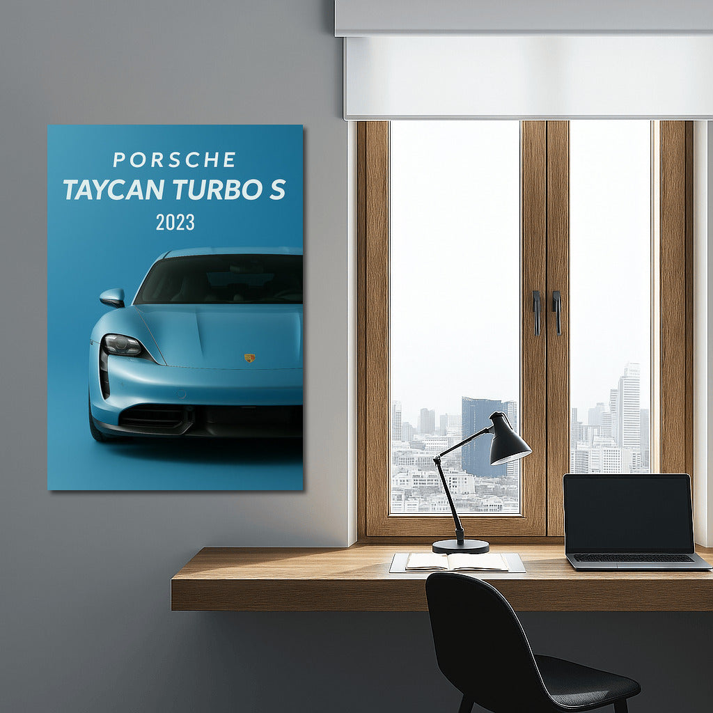 Speed and Style: Porsche Taycan Turbo S on Your Walls
