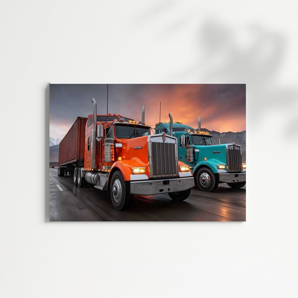Kenworth Truck Sunset Race: Highway Performance