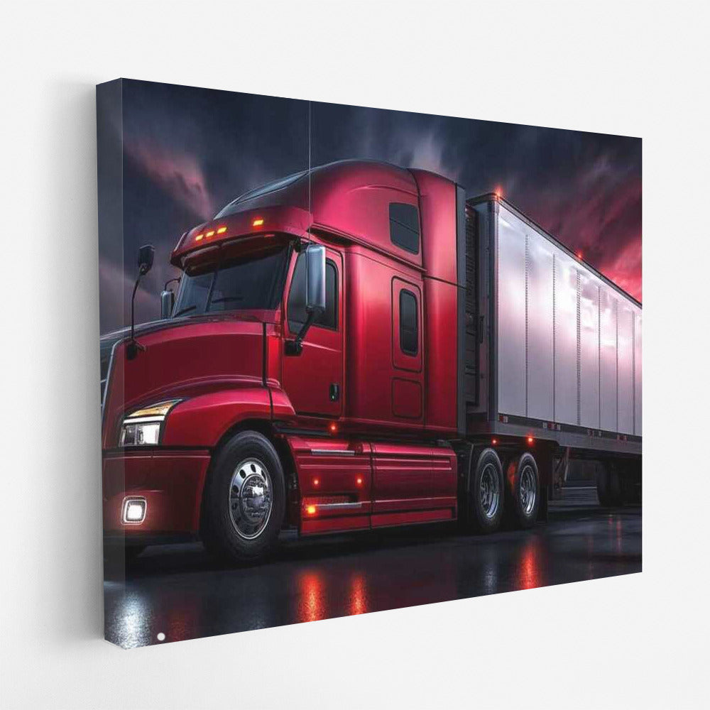 Road Power: Stylish Truck on the Move