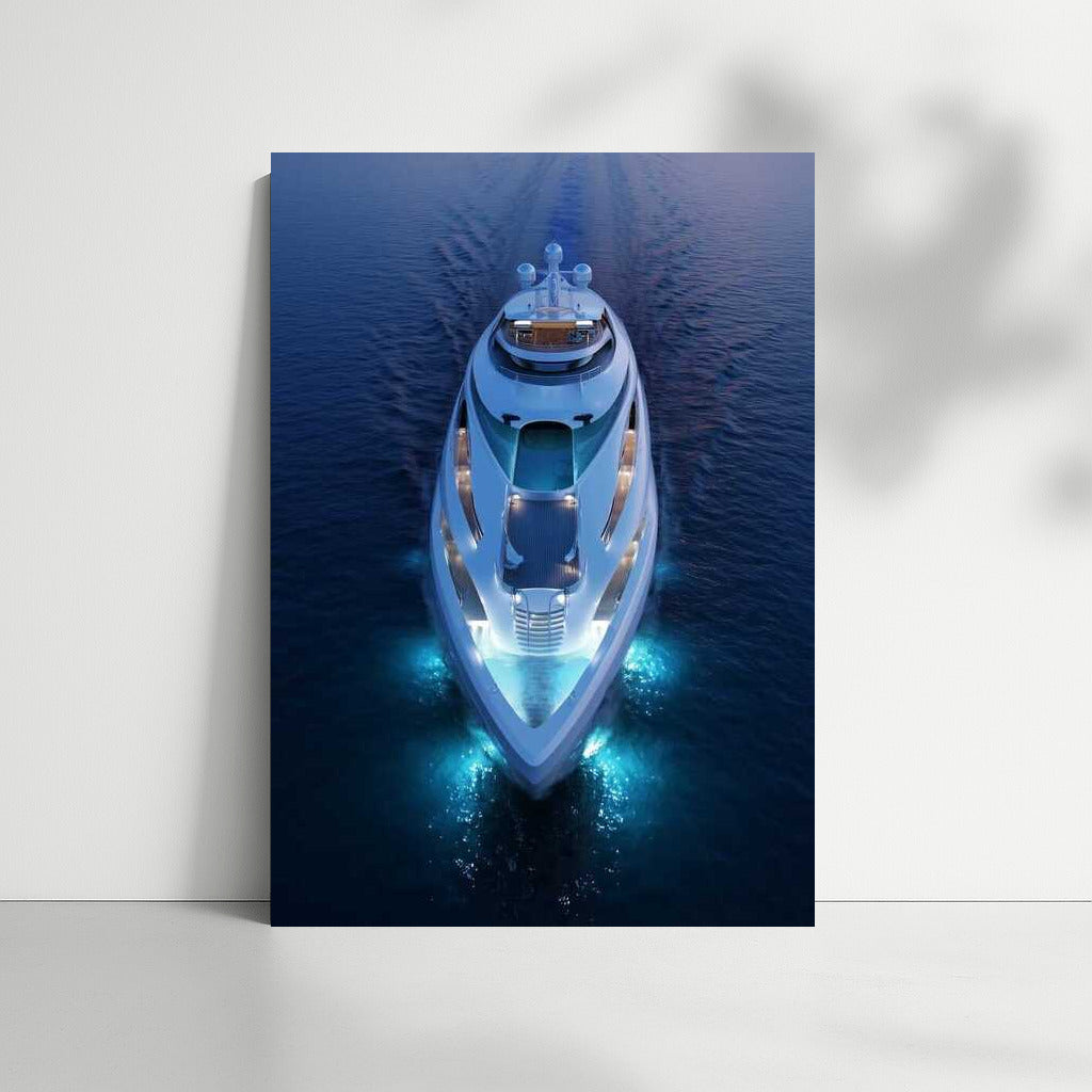 Shine of the Yacht: Elegant Transport on the Sea Surface