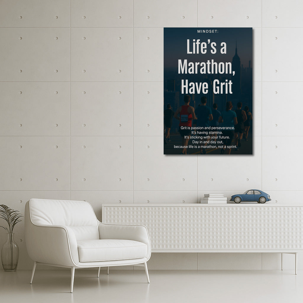 Marathon of Life: Resilience and Motivation at Dawn