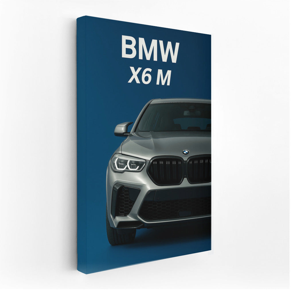 Power and style: BMW X6 M F96 on the wall