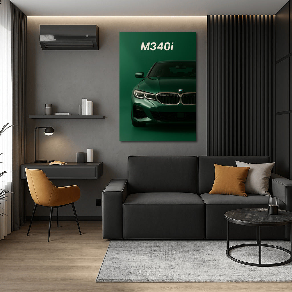 BMW M340i G20: Dynamics and Style on Your Wall