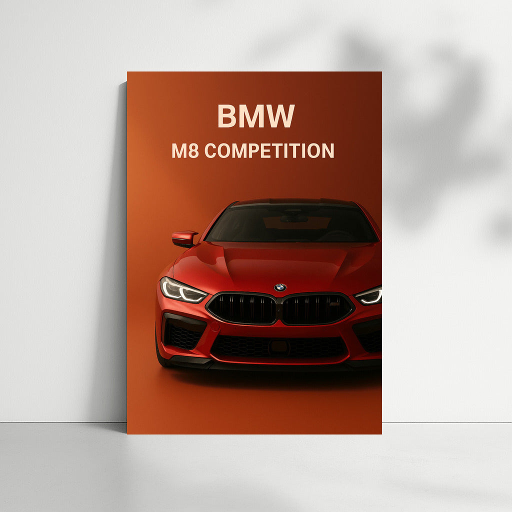 BMW M8 Competition: Dynamics and Power on Your Wall