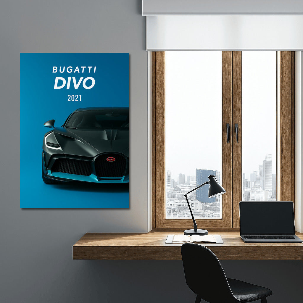Bugatti Divo 2021: Speed and Style on Your Wall