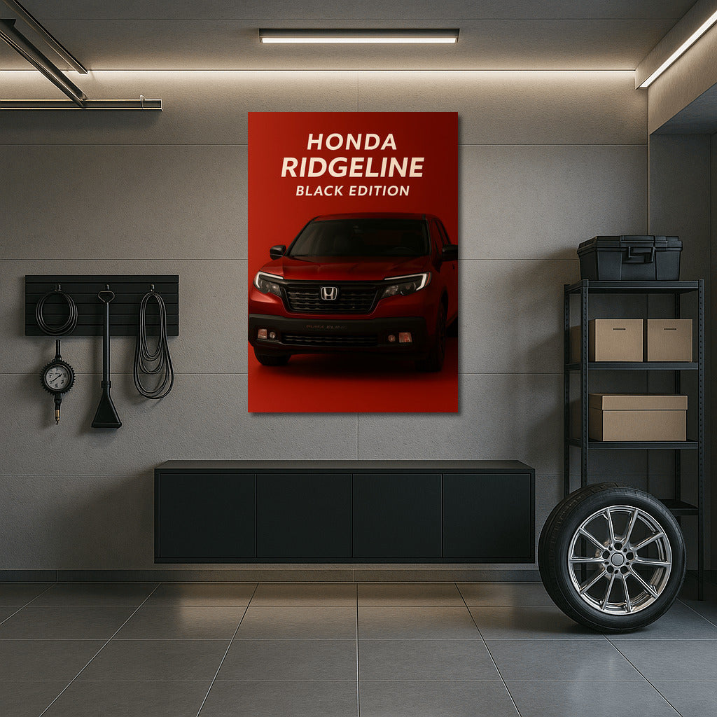 Honda Ridgeline Black Edition: Elegant Power on the Wall