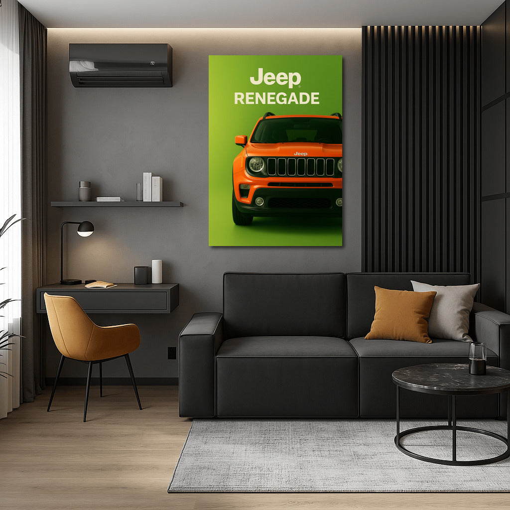 Bright Jeep Renegade: Dynamics and Style