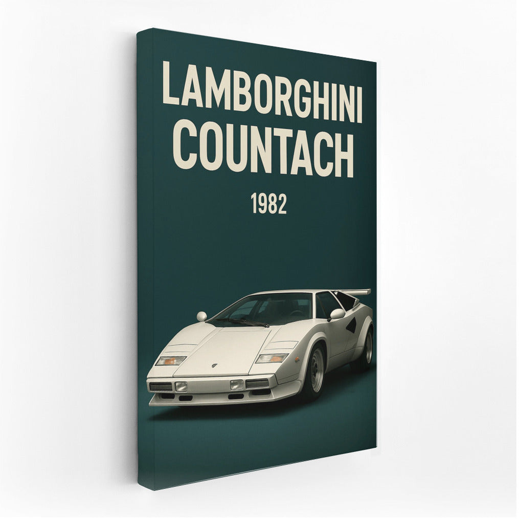 Snow-white Lamborghini Countach 1982: Symbol of Speed and Style