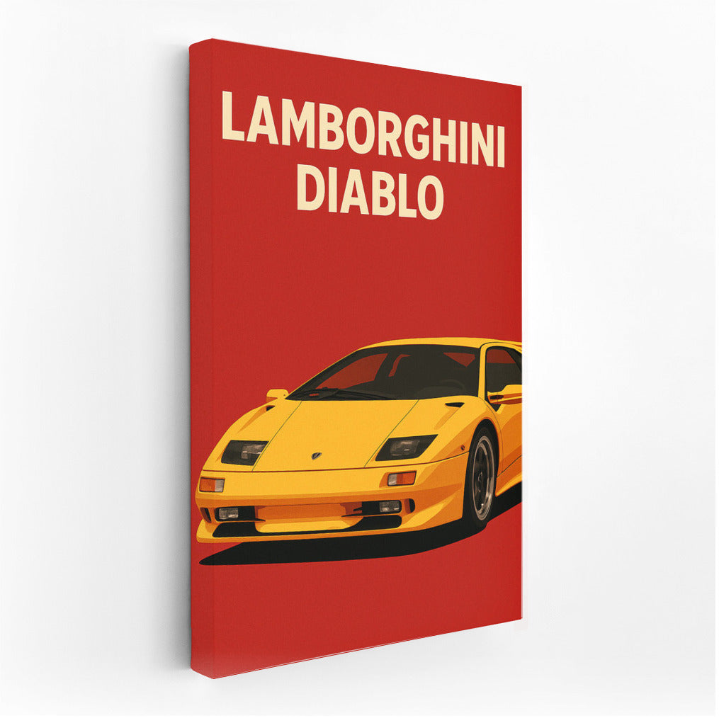 Fiery Burst of Speed: Lamborghini Diablo