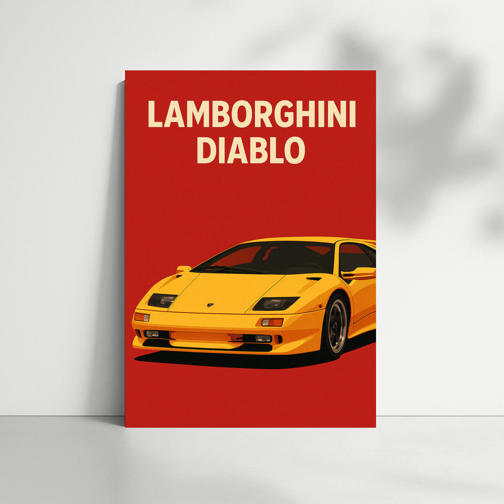 Fiery Burst of Speed: Lamborghini Diablo