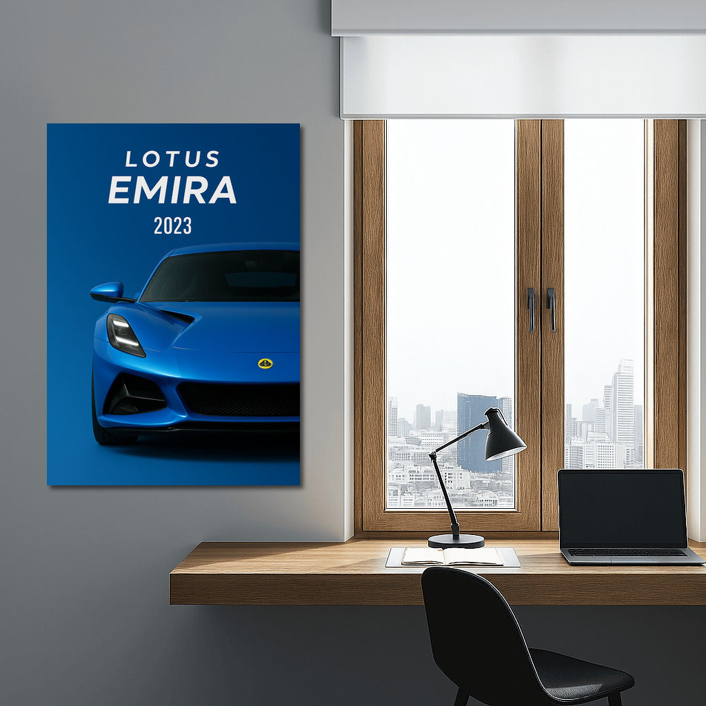 Lotus Emira: Elegance and Speed on the Wall
