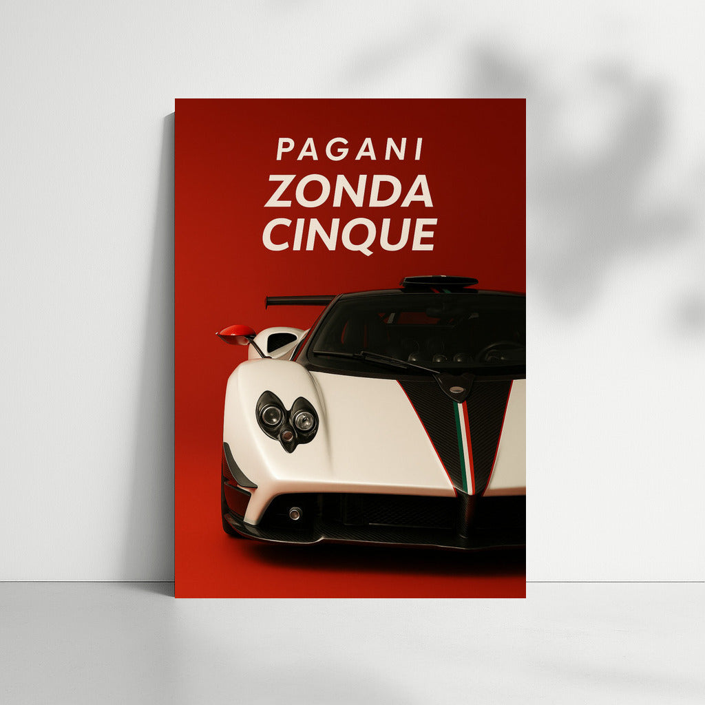 Speed Legend: Pagani Zonda Cinque on the Wall