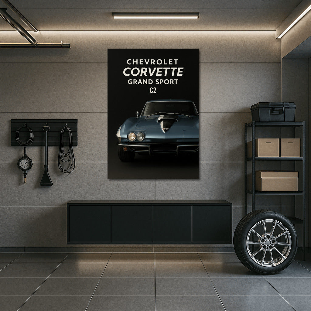 The Legendary Chevrolet Corvette Grand Sport C2: Speed and Elegance on the Wall
