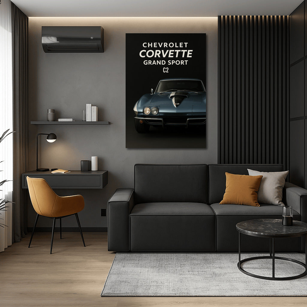 The Legendary Chevrolet Corvette Grand Sport C2: Speed and Elegance on the Wall