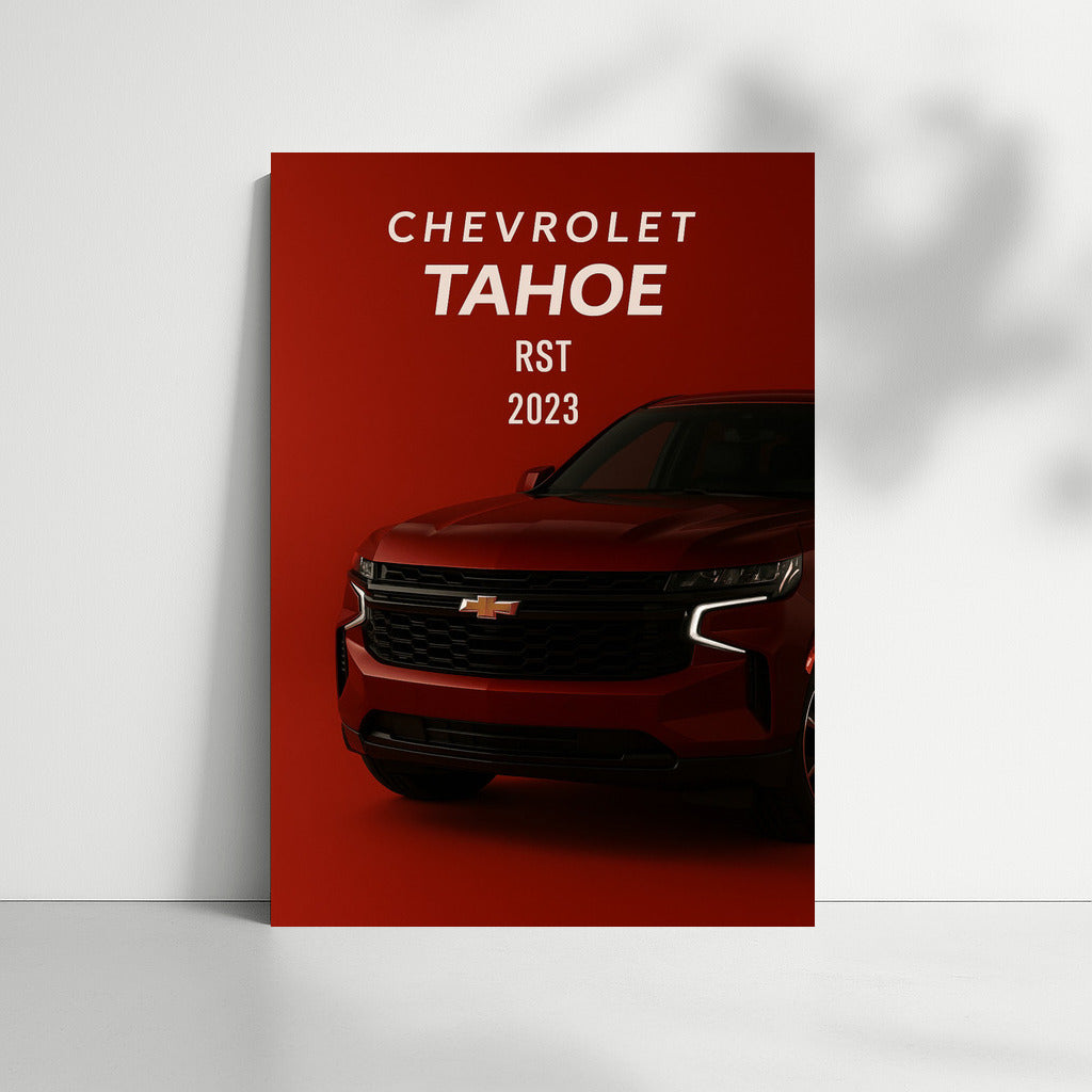 Chevrolet Tahoe RST: Power and Style on a Colorful Background
