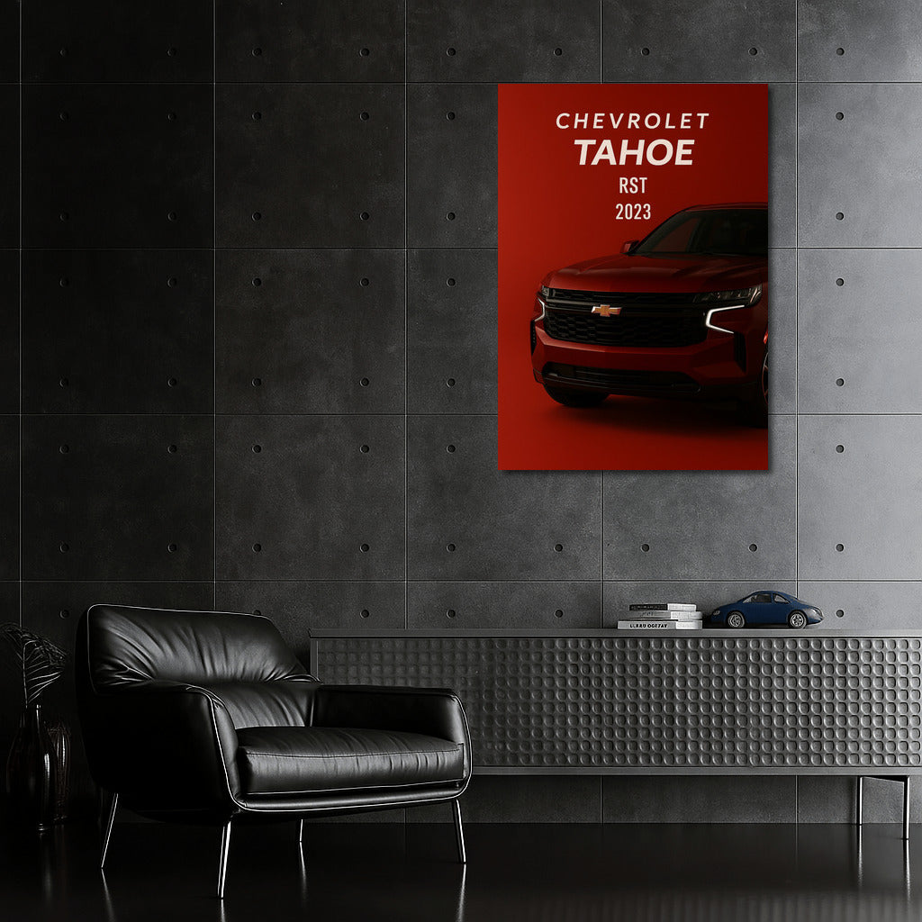 Chevrolet Tahoe RST: Power and Style on a Colorful Background