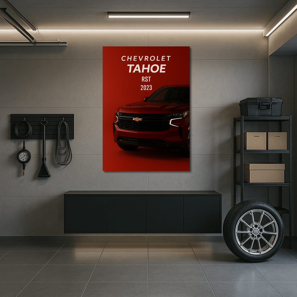 Chevrolet Tahoe RST: Power and Style on a Colorful Background