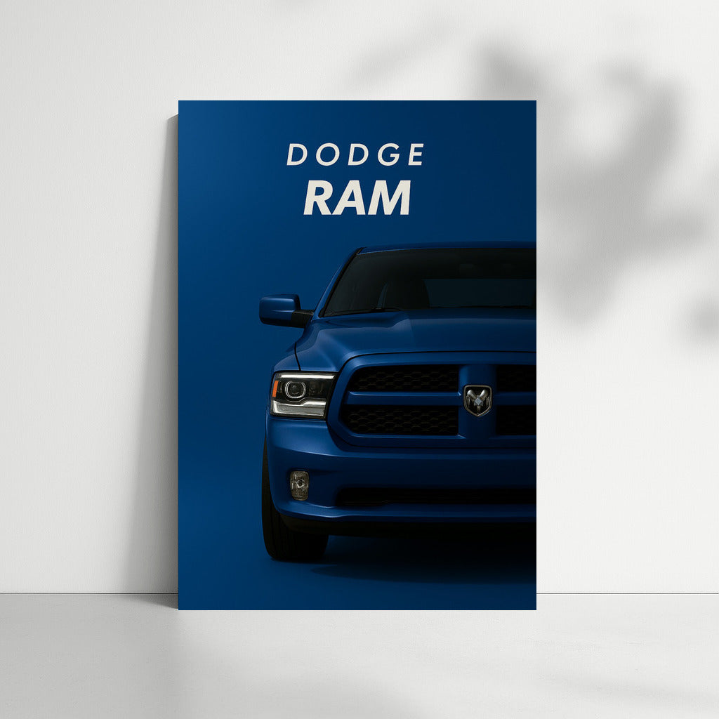 Power and Style: Blue Dodge Ram in Action