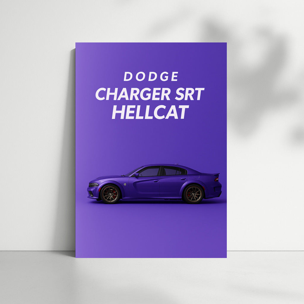 Dodge Charger SRT Hellcat: Speed and Power on Your Wall