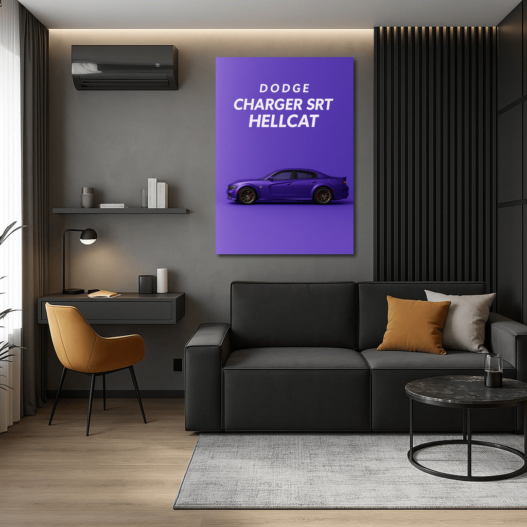 Dodge Charger SRT Hellcat: Speed and Power on Your Wall