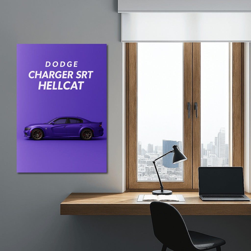 Dodge Charger SRT Hellcat: Speed and Power on Your Wall