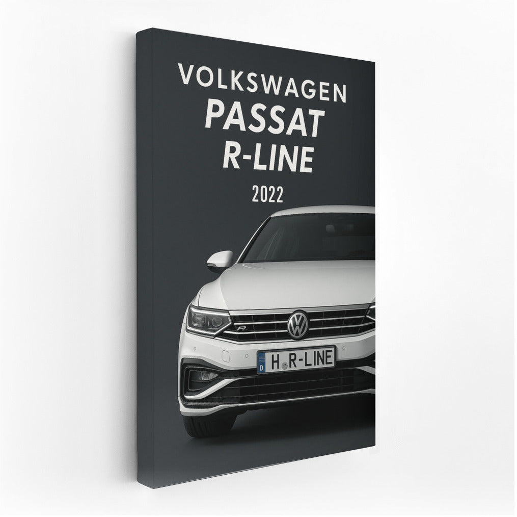 Elegant Volkswagen Passat R Line 2022: Dynamics and Design on Your Wall