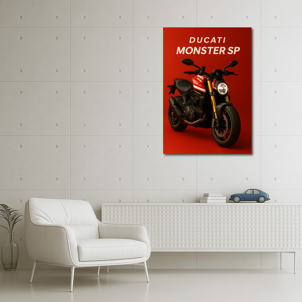 Ducati Monster SP: Dynamics and Speed on Your Wall
