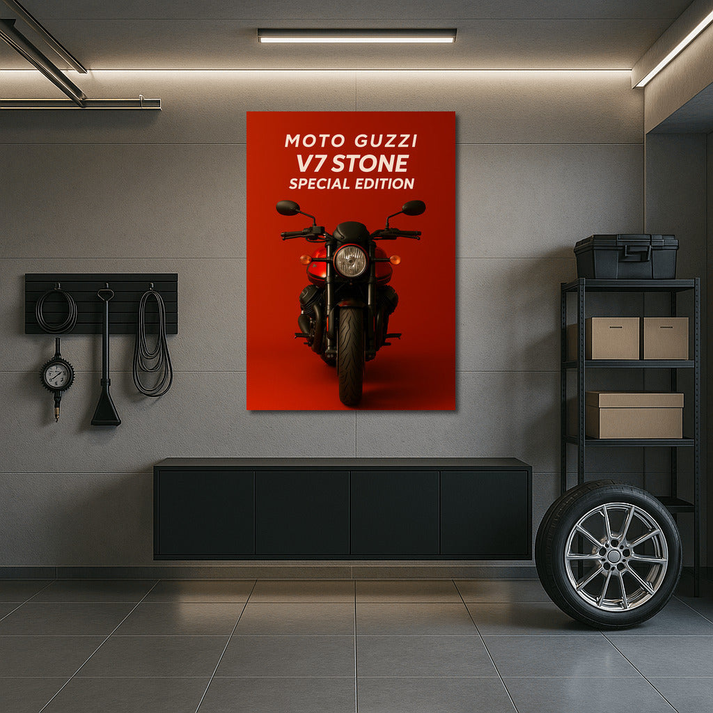 Elegant Speed: Moto Guzzi V7 Stone Special Edition