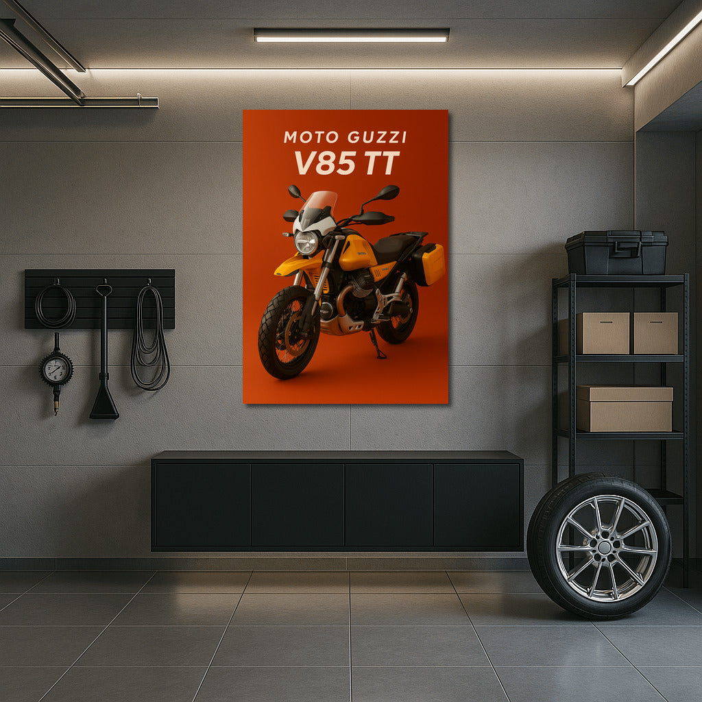 Road Legend: Moto Guzzi V85 TT - Speed and Style