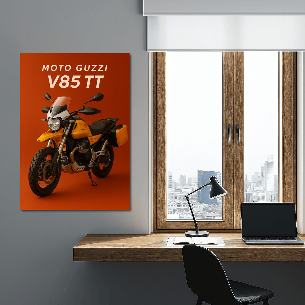 Road Legend: Moto Guzzi V85 TT - Speed and Style
