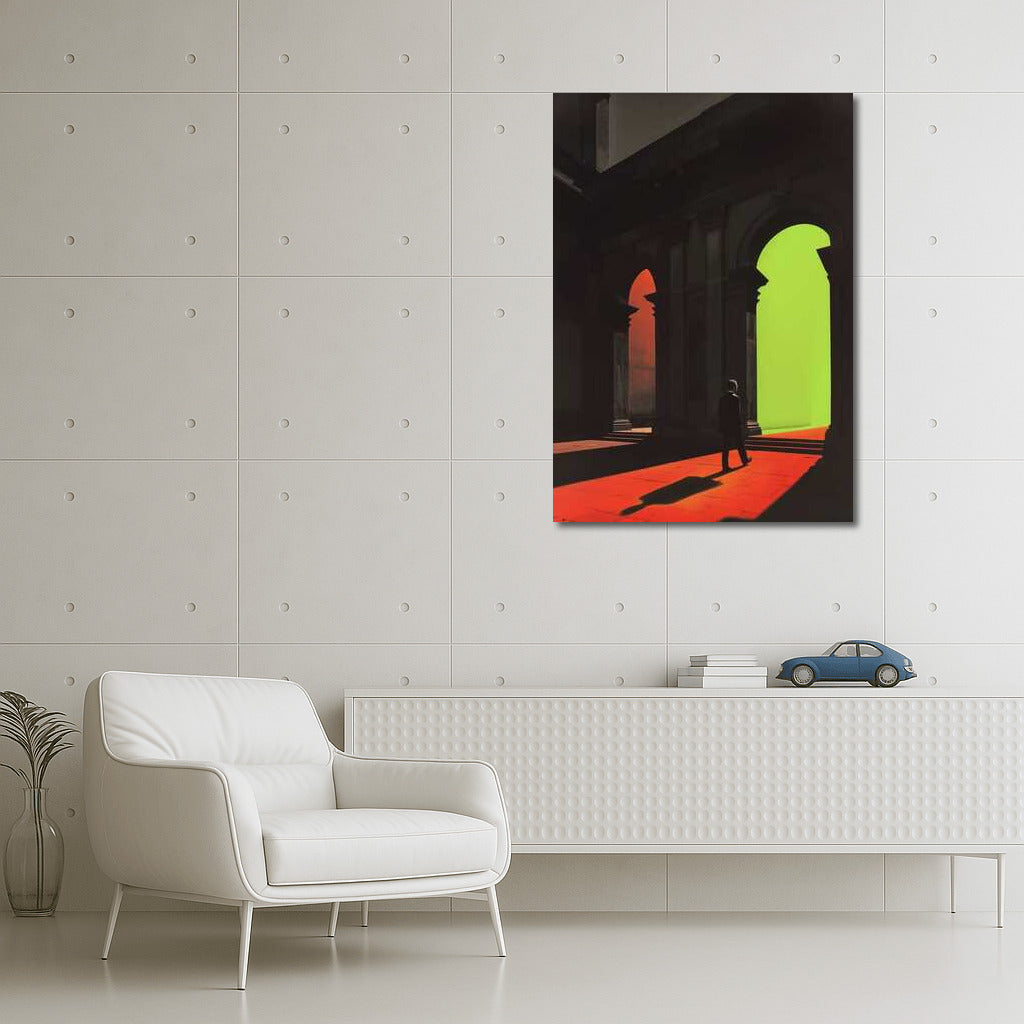 Neon Portal: Step into a Surreal World of Light and Shadows