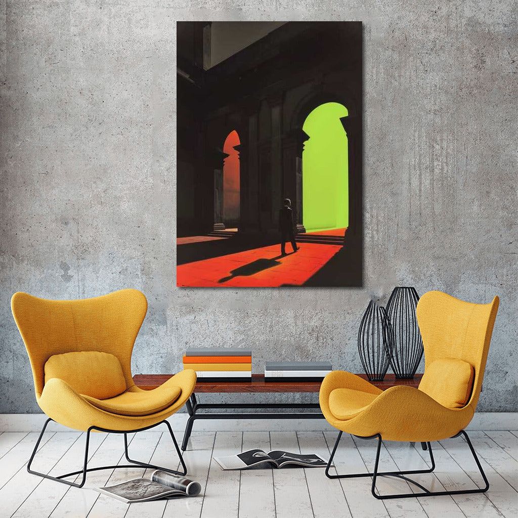 Neon Portal: Step into a Surreal World of Light and Shadows