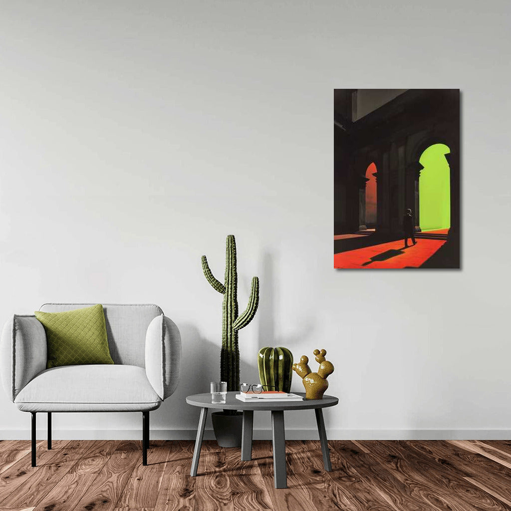 Neon Portal: Step into a Surreal World of Light and Shadows